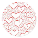 red hearts sticker