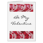 Red hearts template - customizable card