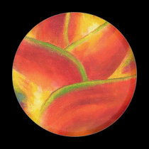 Red Heliconia Flower Art - Multi magnets