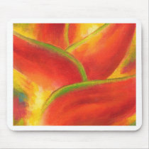 Red Heliconia Flower Art - Multi mousepads