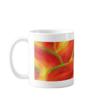 Red Heliconia Flower Art - Multi mugs