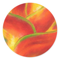 Red Heliconia Flower Art - Multi stickers
