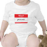 Red - Hello, my name is (your text) T Shirt