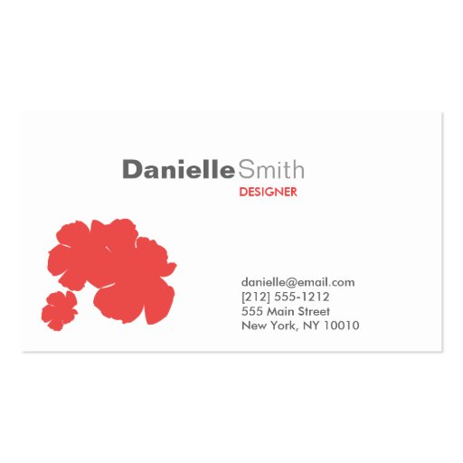 RED HIBISCUS Business Card