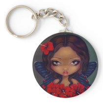"Red Hibiscus Fairy" Keychain