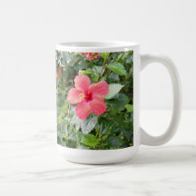 Red Hibiscus Flower in Tropical Honolulu, Hawaii Coffee Mugs