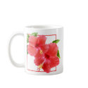 Red Hibiscus mugs by AJsGraphics Red Hibiscus mugs