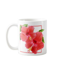 Red Hibiscus mugs