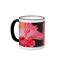 Red Hibiscus mug mugs