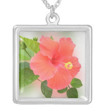 Red Hibiscus Necklace necklaces