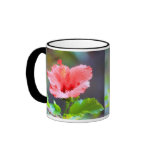 Red Hibiscus Painted Effect