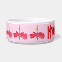 "red hibiscus" PET BOWL