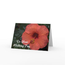 Red Hibiscus Second Wedding cards