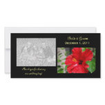 Red Hibiscus Thank You Photo Cards