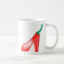 red high heel mug