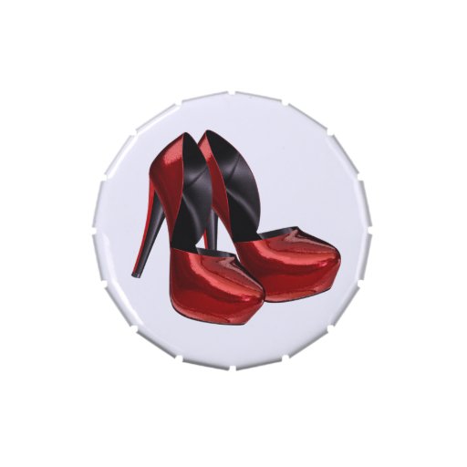 Red High Heel Shoe Party Candy and Mints Candy Tins | Zazzle