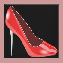 Red High Heel canvas prints