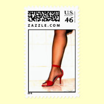 Red High Heels postage by Rainmountain Red High Heels postage