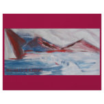 RED HILLS OF ICEBERG SCRAPBOOK PAPER LETTERHEAD DESIGN