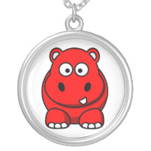 Red Hippo Necklace