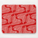 Red Hockey Blades mousepad