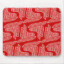 Red Hockey Blades Mousepads