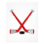 Red Hockey Custom Invite