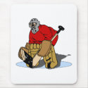 Red Hockey Goalie