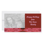 red Holiday abstract Picture Card