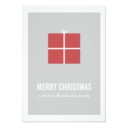 Red Holiday Christmas Photo Flat Cards | Zazzle