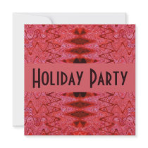 red Holiday Party invitations