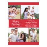 Red holiday photocard