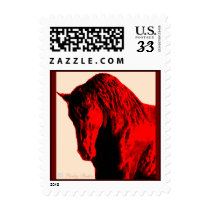 Red Horse Postage Stamps