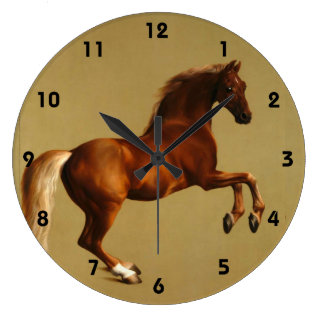 Red Horse Wall Clock
