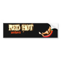 Red Hot bumper sticker bumper stickers