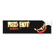 Red Hot bumper sticker bumper stickers