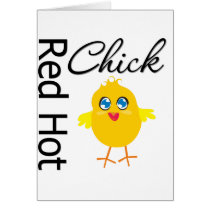 Red Hot Chick 3 cards by chicktshirts Red Hot Chick 3 cards