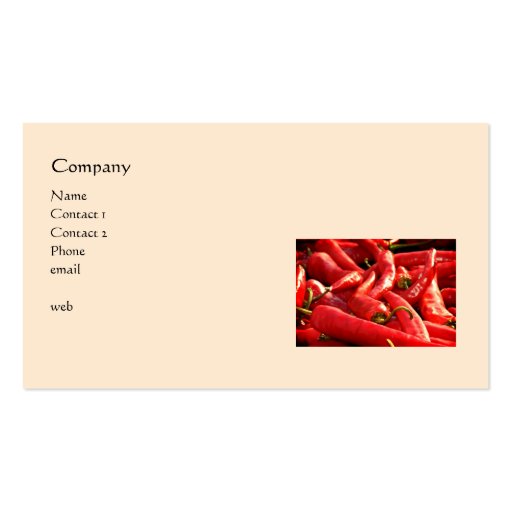 Red Hot Chili Peppers Business Card (front side)