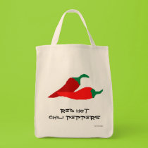Red Hot Chili Peppers Grocery Bag bags