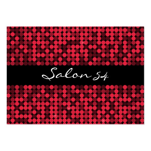 Red Hot Glam Business Card (front side)