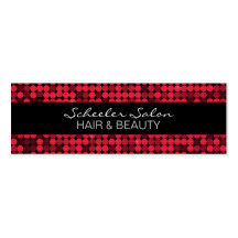 Red Hot Glam - Custom Skinny Business Card
