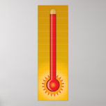 Red Hot Goal Thermometer Print