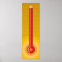 Red Hot Goal Thermometer Print