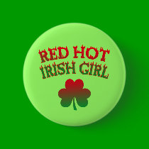 Red Hot Irish Girl buttons by greenbaby Red Hot Irish Girl buttons