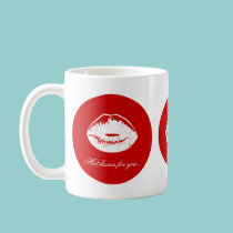 Red Hot Kisses Mug by vanillapod Red Hot Kisses Mug