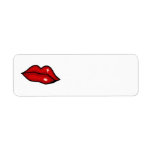 RED HOT LUCIOUS KISS LIPS SHINY LIPGLOSS BEAUTY LABELS