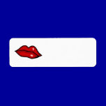 RED HOT LUCIOUS KISS LIPS SHINY LIPGLOSS BEAUTY labels