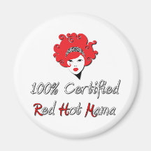 Red Hot Mama Fridge Magnet