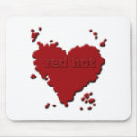 red hot mouse pad