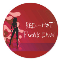 Red Hot Punk Diva stickers by MusicStars Red Hot Punk Diva stickers
